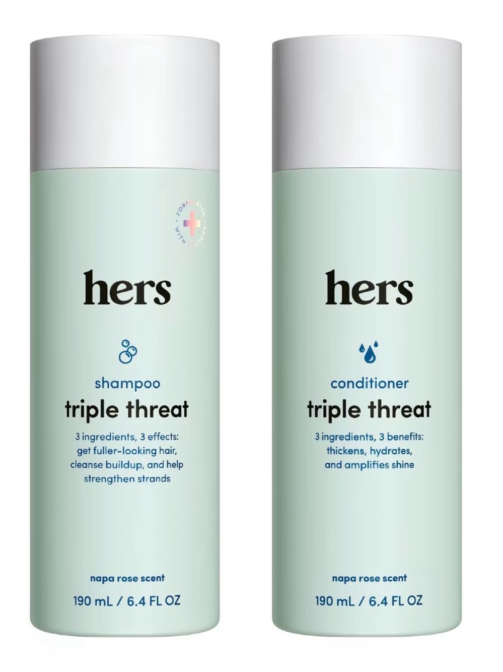 Hers Triple Threat Shampoo and Conditioner Set for Women